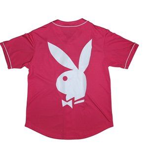 playboy bunny pink mens jersey tee shirt love playboy peace size medium